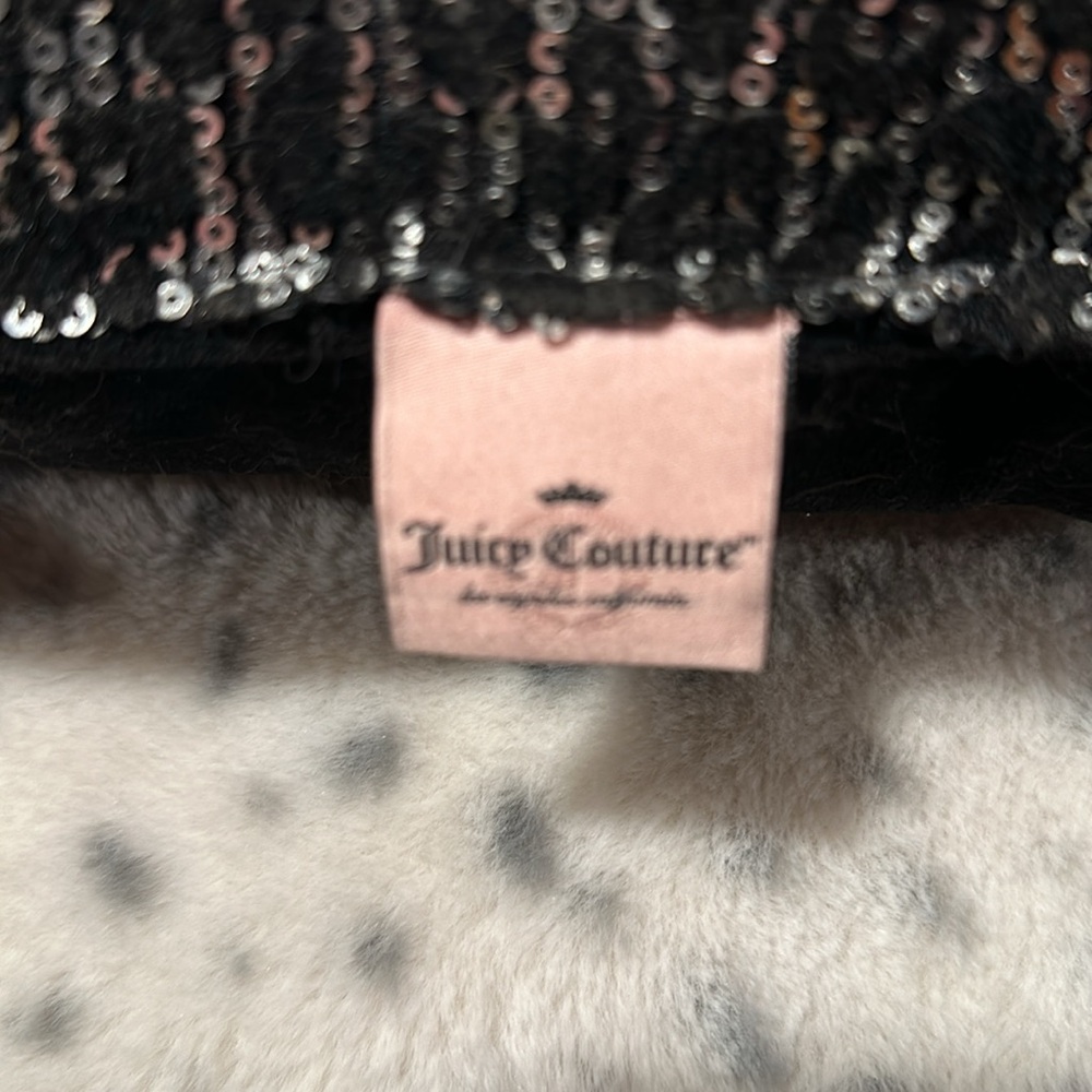 Two juicy couture leopard sequin pillows with velvet on the back - Picture 3 of 5